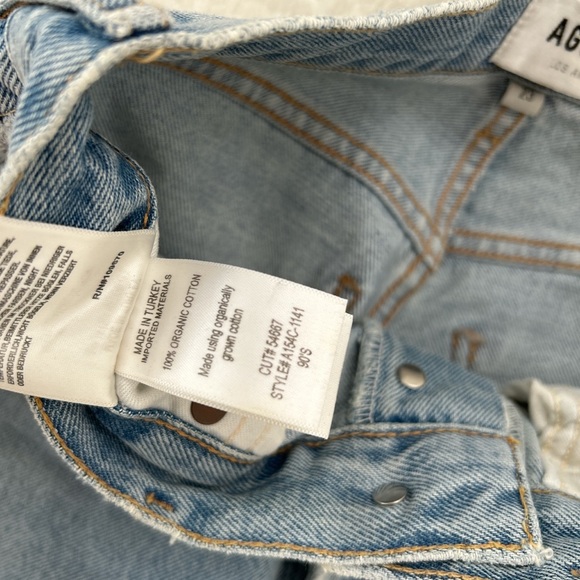 Worn once AGOLDE 90s high rise pinch waist jeans in Flashback - Picture 5 of 6